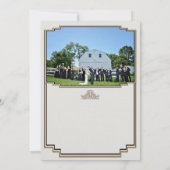 Art Deco Gold Posh Hartelijk dank Bedankkaart (Achterkant)