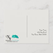 Art Deco Gold Posh Save the Date Briefkaart (Achterkant)