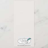 Art Deco Gold Posh Wedding Menu (Achterkant)