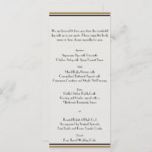Art Deco Gold Posh Wedding Menu (Voorkant / Achterkant)