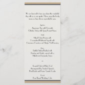 Art Deco Gold Posh Wedding Menu (Voorkant)