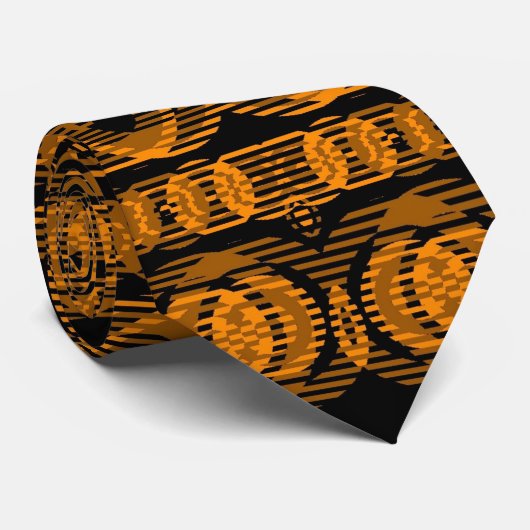 Art Deco Gold Retro Abstract art. 2 Stropdas (Opgerold)