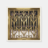 Art Deco Gold Servetten (Voorkant)