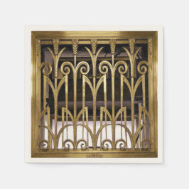 Art Deco Gold Servetten