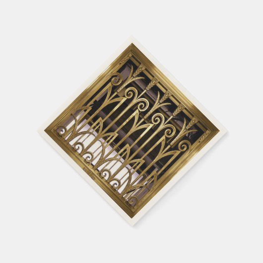 Art Deco Gold Servetten (Hoek)