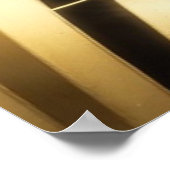 Art Deco Gold Sunburst Black Gold Geometric Luxury Poster (Hoek)