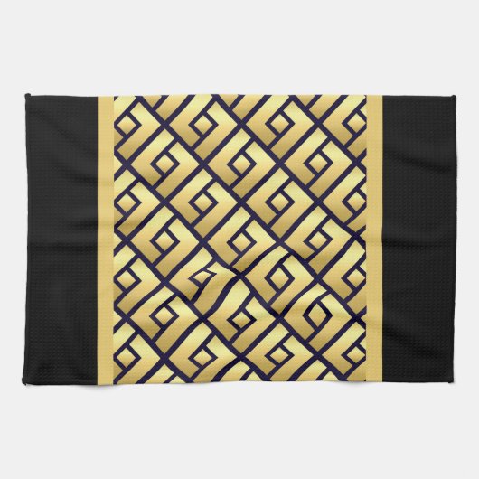 Art Deco Gold Theedoek (Horizontaal)