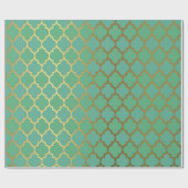 Art Deco Gold Vissen Net Mint Green Yacht Club Cadeaupapier (Vlak)