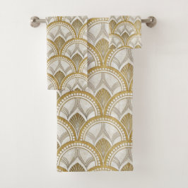 Art Deco Golden Arch Bad Handdoek