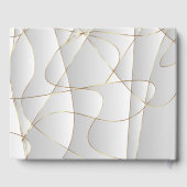 Art Deco Golden Lines Gastenboek (Achterkant)