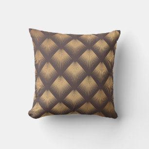 Art Deco Golden: Minimalistisch naadloos Kussen