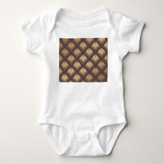 Art Deco Golden: Minimalistisch naadloos Romper (Voorkant)