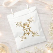  Art Deco Golden Naam Monogram Bedankzakje (Geknipt)