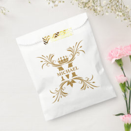  Art Deco Golden Naam Monogram Bedankzakje