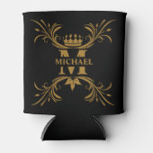 Art Deco Golden Naam Monogram Blikjeskoeler (Voorkant)