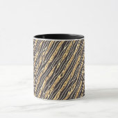 Art Deco Golden Zebra Stripes Mok (Midden)