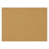 Art Deco golfpatroon - chocolade en geel Tafelkleed (Voorkant (Horizontaal))