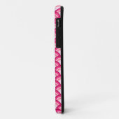 Art Deco-golfpatroon - fuchsie en koraal Case-Mate iPhone Case (Achterkant/links)