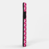 Art Deco-golfpatroon - fuchsie en koraal Case-Mate iPhone Case (Achterkant/rechts)