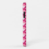 Art Deco-golfpatroon - fuchsie en koraal Case-Mate iPhone Case (Achterkant/rechts)