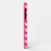 Art Deco-golfpatroon - fuchsie en koraal Case-Mate iPhone Case (Achterkant/links)