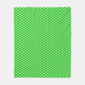 Art Deco-golfpatroon - jade-groen Fleece Deken (Voorkant)