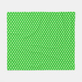 Art Deco-golfpatroon - jade-groen Fleece Deken (Voorkant (Horizontaal))