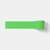 Art Deco-golfpatroon - jade-groen Grosgrain Lint (Voorkant)