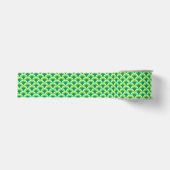 Art Deco-golfpatroon - jade-groen Grosgrain Lint (Voorkant)
