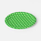 Art Deco-golfpatroon - jade-groen Papieren Bordje (Gekanteld)