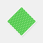 Art Deco-golfpatroon - jade-groen Servetten (Hoek)
