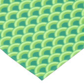 Art Deco golfpatroon - jade groen Tafelkleed (Gekanteld)