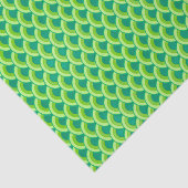 Art Deco-golfpatroon - jade-groen Tissuepapier (Detail)