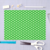 Art Deco-golfpatroon - jade-groen Tissuepapier (Craft)