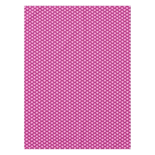 Art Deco-golfpatroon - magenta en roze Tafelkleed (Voorkant)