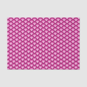 Art Deco-golfpatroon - magenta en roze Tissuepapier