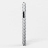 Art Deco golfpatroon - metallic zilver Hoesje-Mate Case-Mate iPhone Case (Achterkant/rechts)