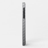 Art Deco golfpatroon - metallic zilver Hoesje-Mate Case-Mate iPhone Case (Achterkant/links)