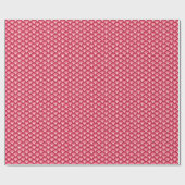 Art Deco-golfpatroon - rood en fuchsia Cadeaupapier (Vlak)