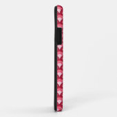 Art Deco-golfpatroon - rood en fuchsia Case-Mate iPhone Case (Achterkant/rechts)