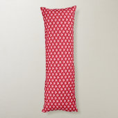 Art Deco-golfpatroon - rood en fuchsia Lichaamskussen (Achterkant (Verticaal))
