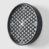 Art Deco golfpatroon - zwart en wit (Hoek)