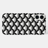 Art Deco golfpatroon - zwart en wit Case-Mate iPhone Case (Achterkant (horizontaal))