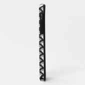 Art Deco-golfpatroon - zwart-wit Case-Mate iPhone Case (Achterkant/links)