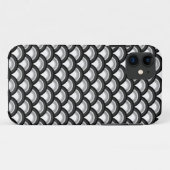Art Deco-golfpatroon - zwart-wit Case-Mate iPhone Case (Achterkant (horizontaal))