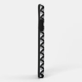 Art Deco-golfpatroon - zwart-wit Case-Mate iPhone Case (Achterkant/rechts)