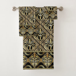 Art Deco Goud Bad Handdoek