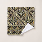 Art Deco Goud Bad Handdoek (Wasdoekje)