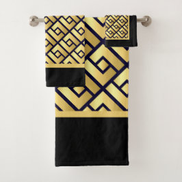 Art Deco Goud Bad Handdoek