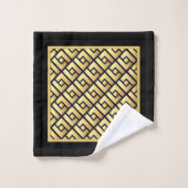 Art Deco Goud Bad Handdoek (Wasdoekje)